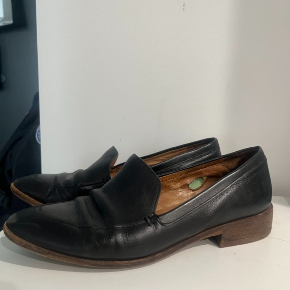 Madewell Black Leather Loafers